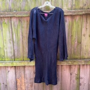 Babe & co black sweater dress sz. L